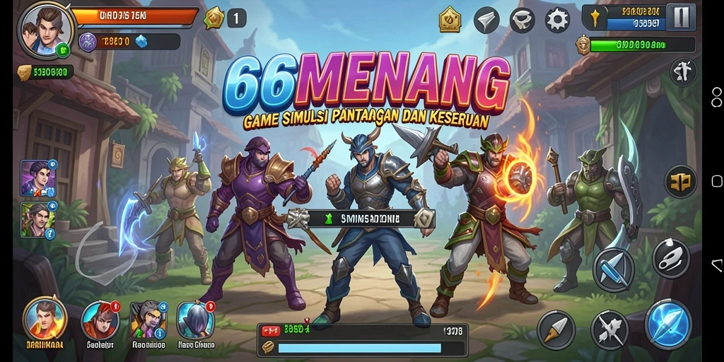 Screenshot dari gameplay menarik 66MENANG dengan tantangan simulasi.