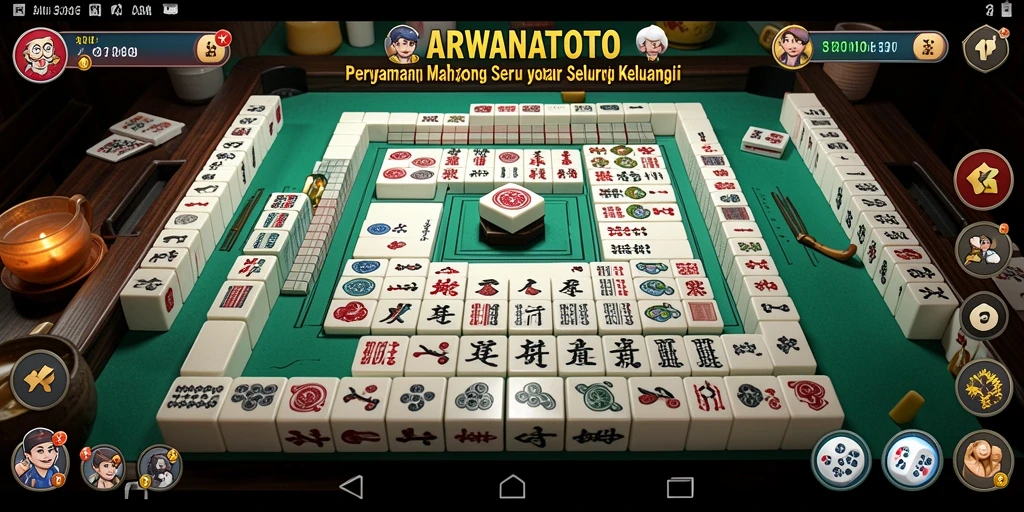 Screenshot utama ARWANATOTO menunjukkan gameplay Mahjong yang menarik.