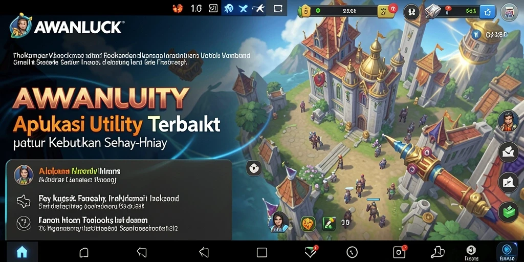 Screenshot <strong>AWANLUCK</strong> menampilkan antarmuka pengguna yang ramah dan fitur pengingat.
