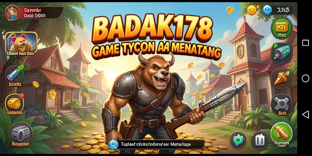 Tangkapan layar menunjukkan keseruan gameplay Tycoon BADAK178.