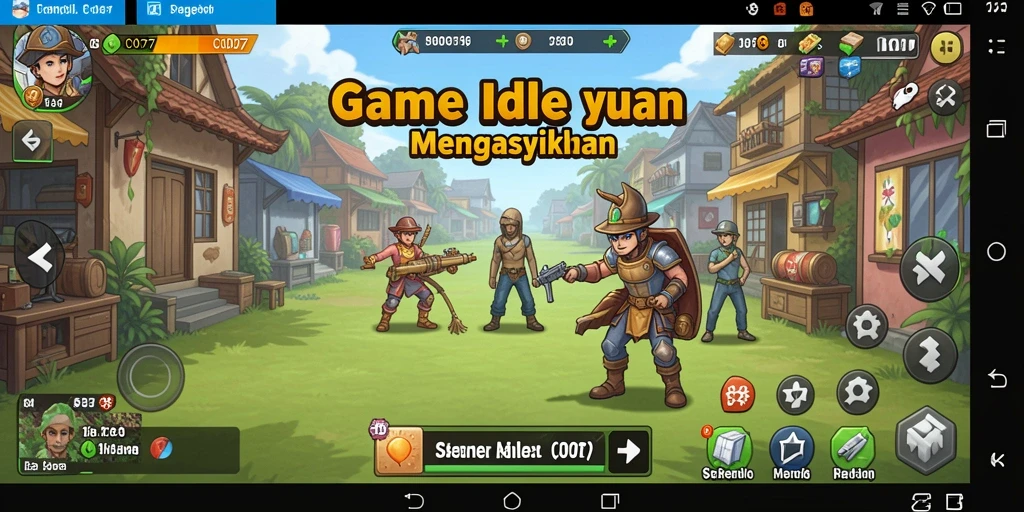 Screenshot utama C0077 menampilkan gameplay menarik dengan karakter yang aktif.