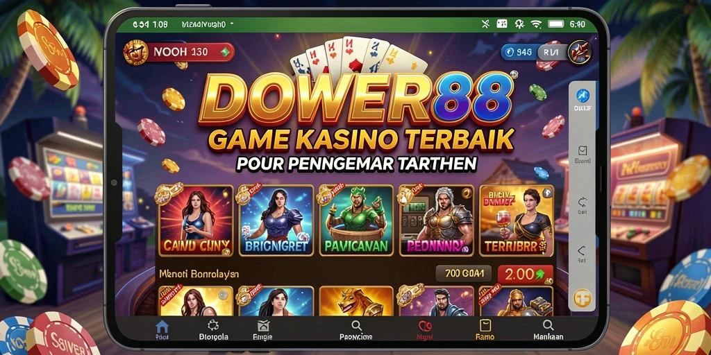Tampilan gameplay DOWER88 yang mengasyikkan dalam suasana Kasino.