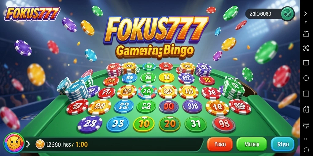Tangkapan layar gameplay Bingo yang seru di FOKUS777.