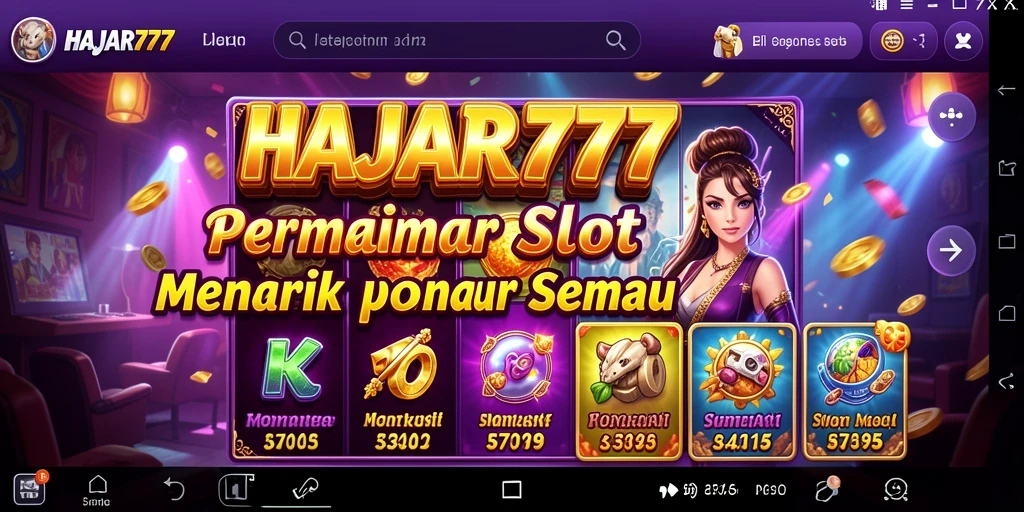 Tangkapan layar gameplay HAJAR777 dengan suasana slot yang menarik.