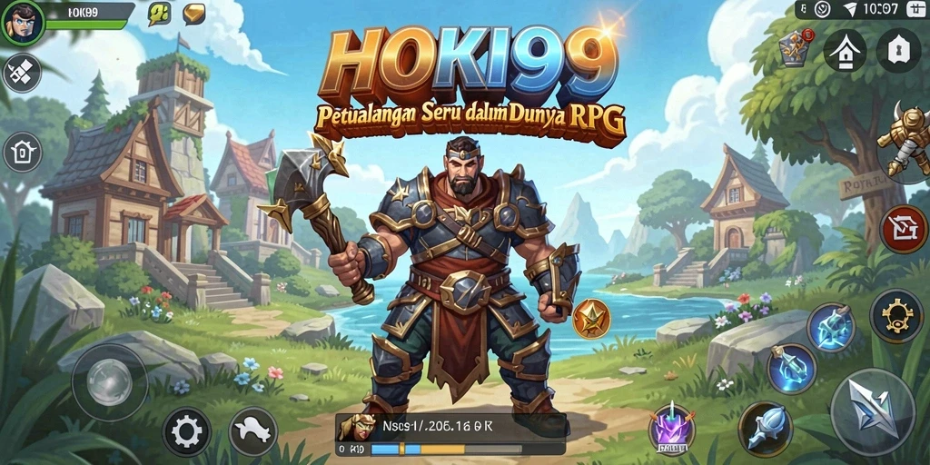 Tampilan gameplay HOKI99 yang memukau dalam aksi RPG.