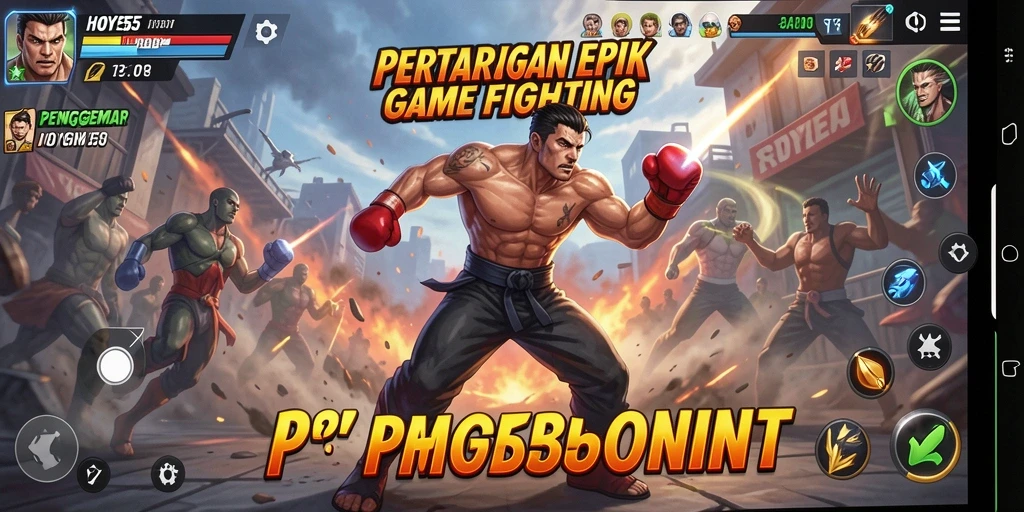 Tampilan gameplay seru di HOYE55 dengan pertarungan intens.