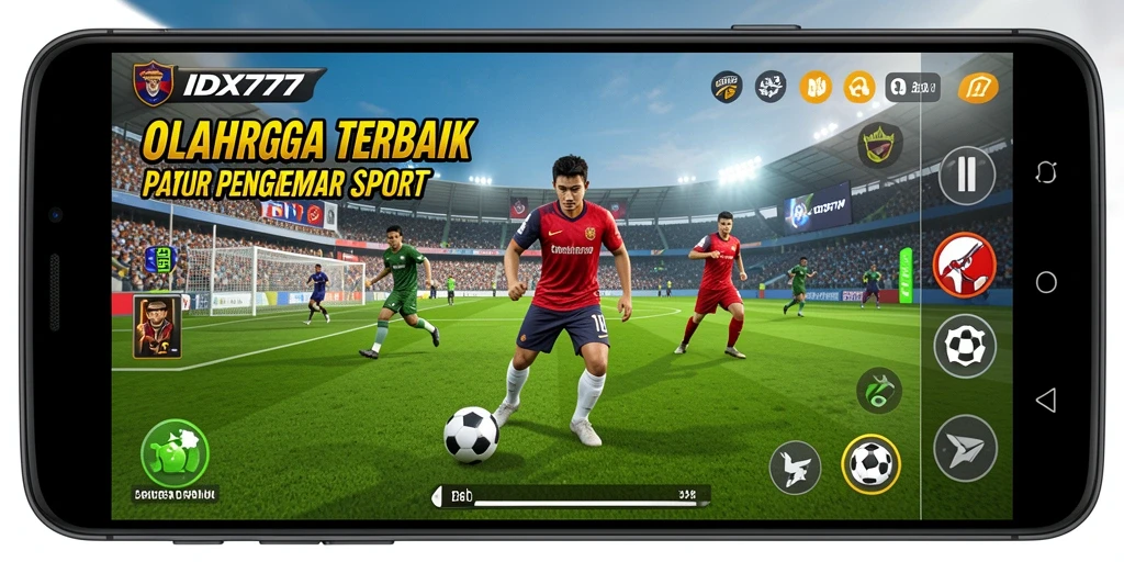 Tampilan gameplay IDX777 dengan suasana pertandingan yang mendebarkan.