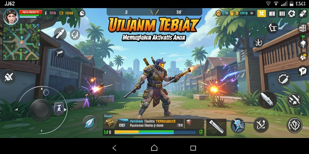 Tampilan utama aplikasi JJ62 dengan berbagai fitur utilitas.