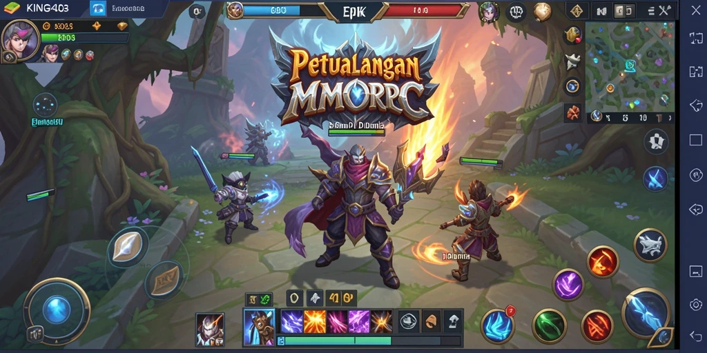 Tampilan gameplay seru KING403 dalam dunia MMORPG.