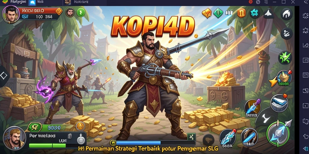 Tampilan gameplay menawan dari KOPI4D saat pertempuran strategis.