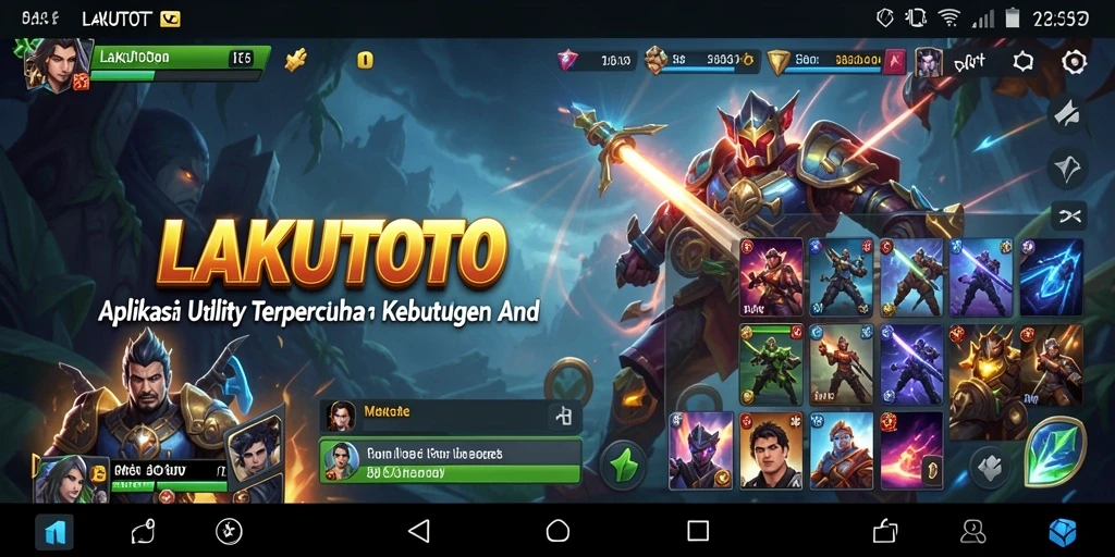 Tampilan antarmuka LAKUTOTO yang sederhana dan fungsional.