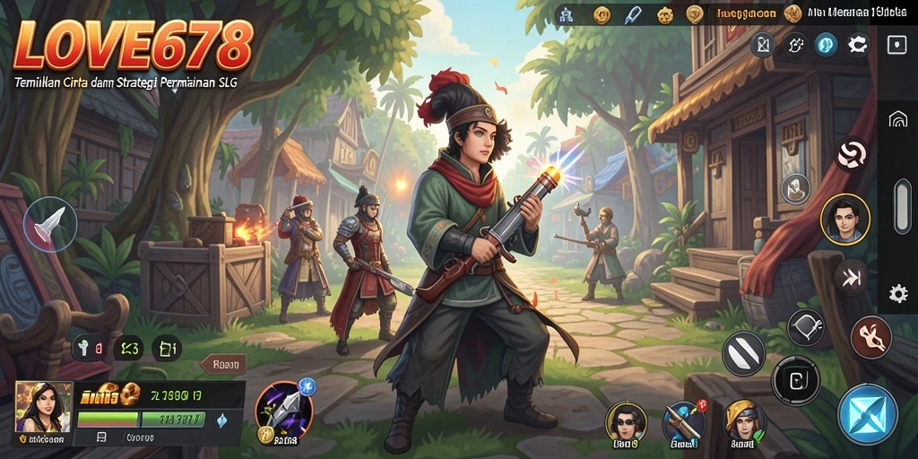 Tampilan screenshot dari LOVE678 menampilkan elemen gameplay SLG yang menarik.