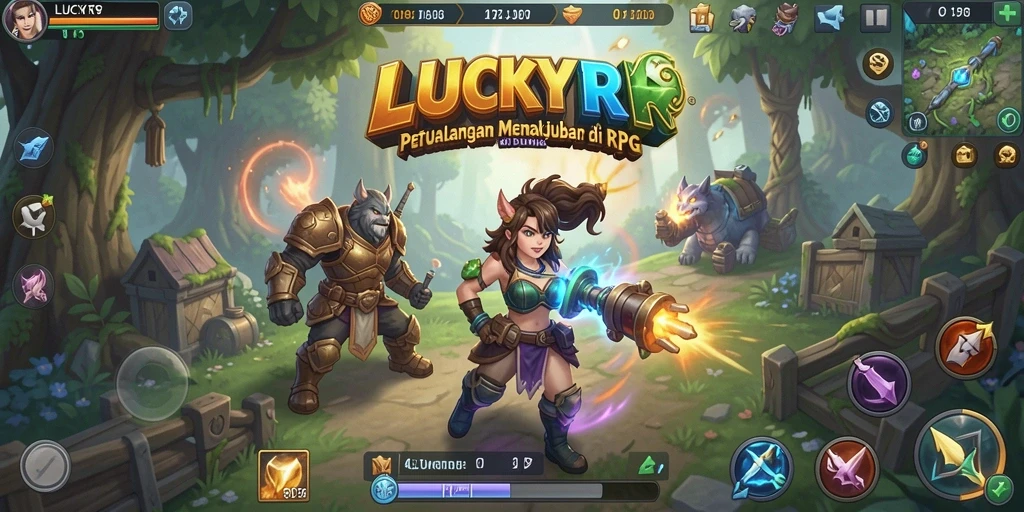 Tampilan gameplay menakjubkan di dunia RPG LUCKYRP.
