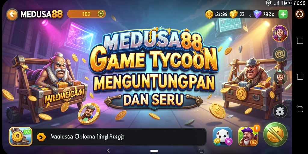 Tampilan menarik dari gameplay Tycoon MEDUSA88