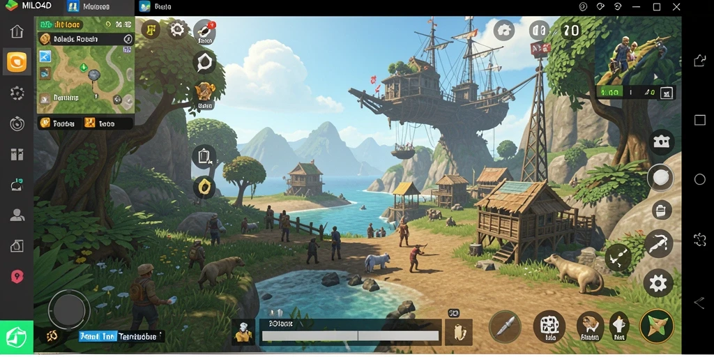 Screenshot gameplay <strong>MILO4D</strong> menampilkan petualangan di dunia terbuka yang luas.