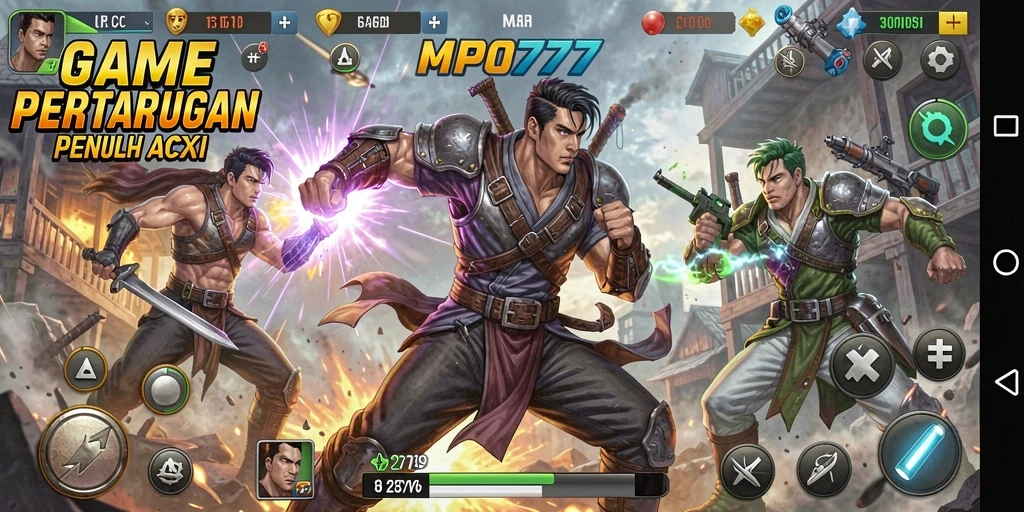 Screenshot MPO777 menampilkan aksi pertarungan yang mendebarkan.
