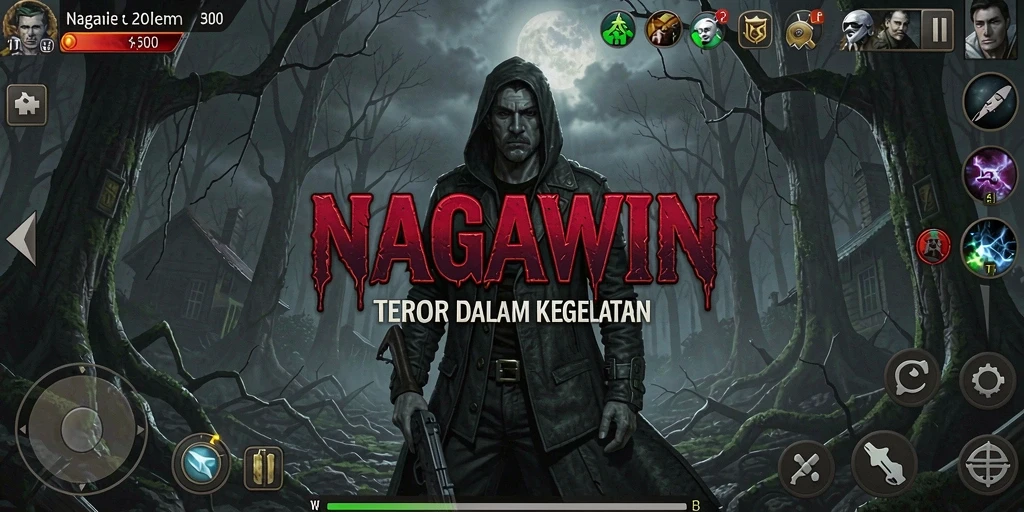 Screenshot menampilkan momen menegangkan dalam gameplay NAGAWIN.