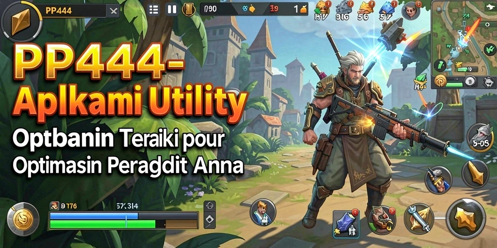 Screenshot utama PP444 menampilkan antarmuka intuitif untuk optimasi perangkat.