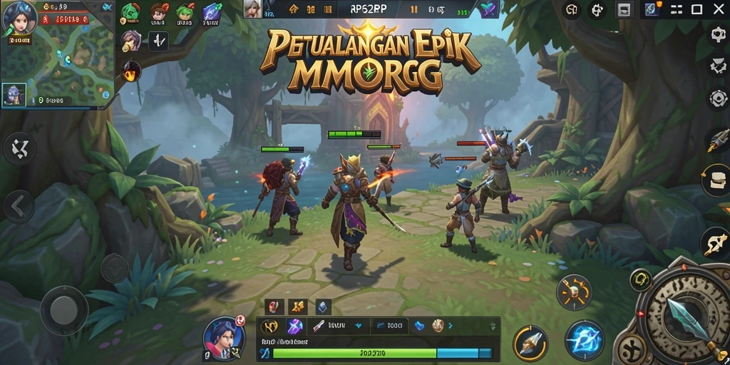 Screenshot menampilkan aksi seru di dunia MMORPG RP62RP.