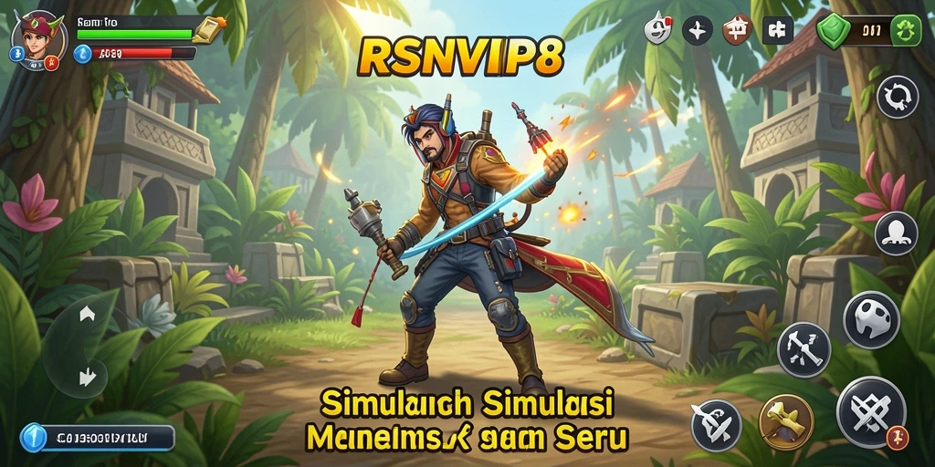 Tampilan gameplay RSNVIP8 menampilkan aksi simulasi yang seru dan interaktif.