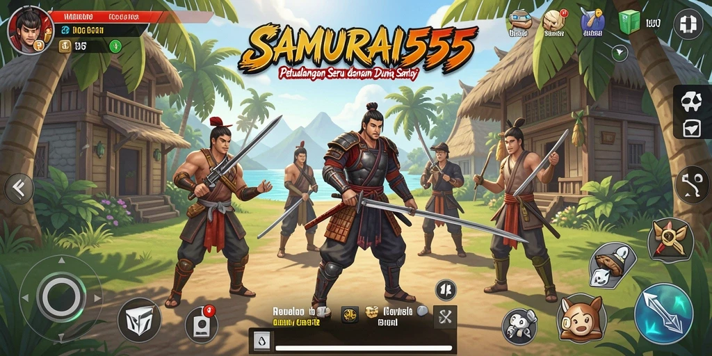 Tampilan menarik dan gameplay seru dalam SAMURAI555.
