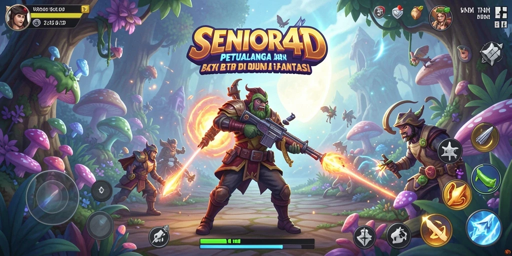 Screenshot dari gameplay seru di SENIOR4D.