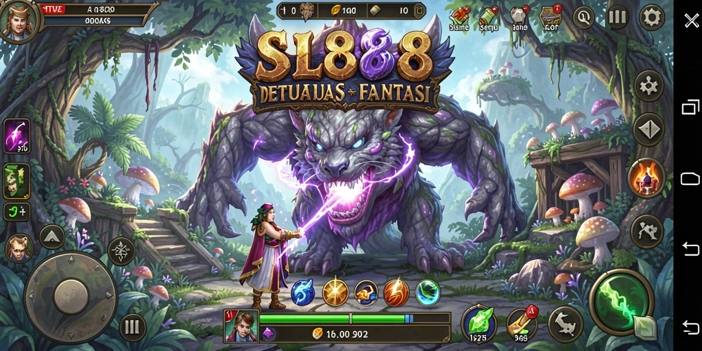 Tampilan gameplay seru dalam SL888 yang penuh dengan petualangan.