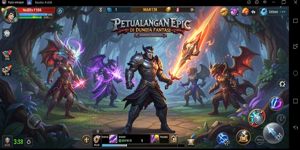 Tangkapan layar WAR138 menunjukkan pertarungan epik dalam dunia fantasi yang mendebarkan.